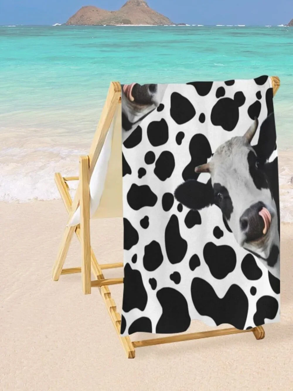 Cow Print Beach Towel, Quick Dry Super Absorbent 60X30 in Bath Towels, Lightweig
